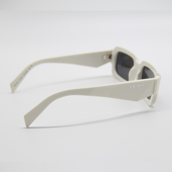 NEW PR27ZS WHITE PRADA SQUTE FRAME UNISEX SUNGLASSES PRADA PR27ZS 17K08Z PR 27ZS - Picture 5 of 11